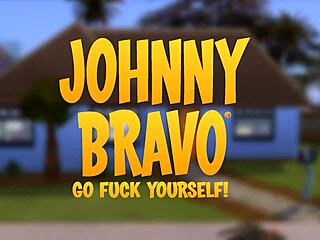 Johnny Bravo Fucks His Cartoon Clone Hard.