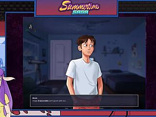 Summertime Saga Blonde Milf Seduces with Feet in Part 16