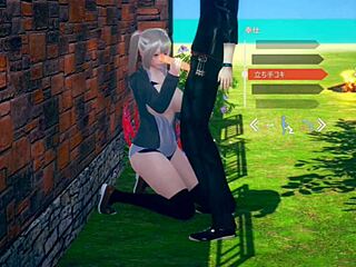 Blonde Tetek Besar JK di Permainan Erotis AI Girl