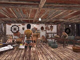 chyler leigh as top model in fallout 4 fashion.