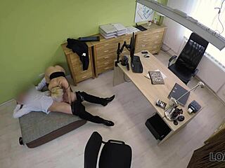 Curvy Girl Masturbates During Loan Interview for Sex 😏