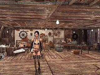 chyler leigh as top model in fallout 4 fashion.