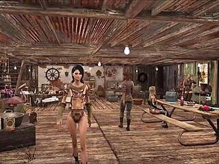 chyler leigh as top model in fallout 4 fashion.