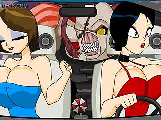 Resident Evil animation flash with monster and hentai tits exposed