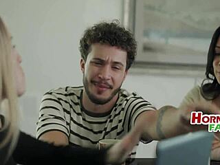 Stepmom supports couple's sex for cash in taboo pov