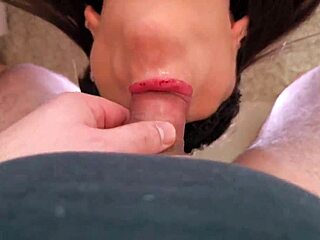 Wife Performs Blowjob on Friend While Husband Watches in Cuckold Threesome