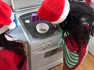 Hey, princess, what’s cooking under that upskirt in the kitchen? Tell me now!