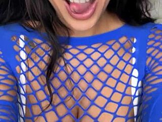 claudia bavel in ripped lingerie, tight pussy licked missionary style