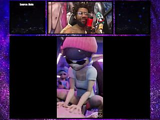 Marie and Callie ride creamy cock in wild anime action