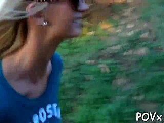 Naughty teen couple gets wild with sloppy sucking