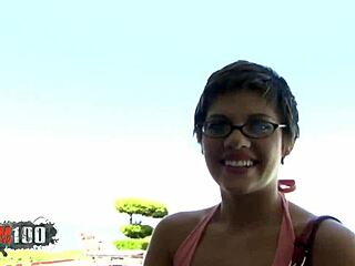 skinny teen with short hair hard fucked by huge cock 😏