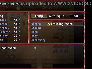 harem in another world hentai game ep 3 farmer's daughter plays with furry and horsecock dildo