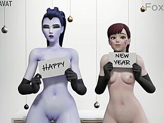 Wow! 15 Twitter Followers See D.Va HMV in Wild 3D Action with Monster Cock!