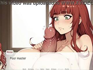 Game Hentai Spirit Harem Ep 1: Dia peras load master dengan tetek besar.