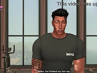 เคโกะ เค. ถูหีหลังยิม ไรล่า เรนส์มาร่วมแจม