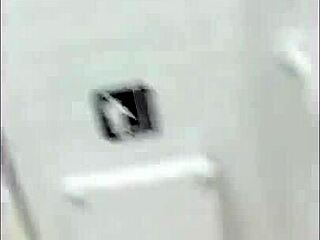 College Couple Enjoys Intimate Moment In Toilet