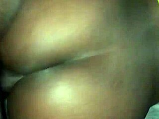 Doggystyle fuck on fat big black booty with monster cock cumshot!