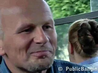 public bus riders shocked by lovers banging right in front