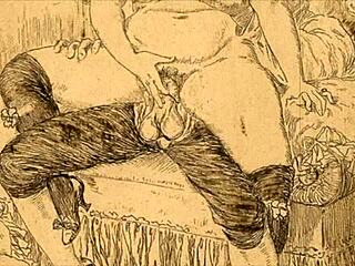 Vintage Erotic Drawings Showcase Retro Anime Style