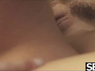 Insatiable beauty sucks cock in 69 before riding hard