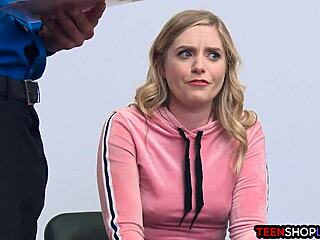 hey, bbw teen shop worker caught stealin’ from store stock! 😱