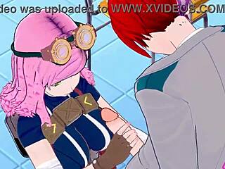 Koikatsu: Mei Hatsume y Shoto Todoroki follan duro en hentai sin censura