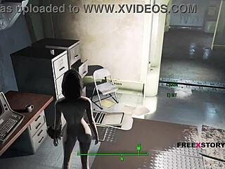 Fallout 4 Gay Sex Scene With Blowjob And Nude Girl In 3D Porn