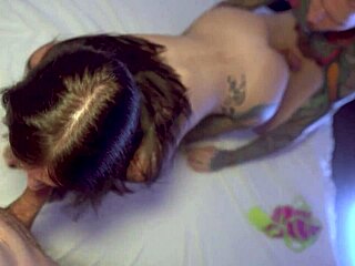 She gets fucked hard by two big cocks.