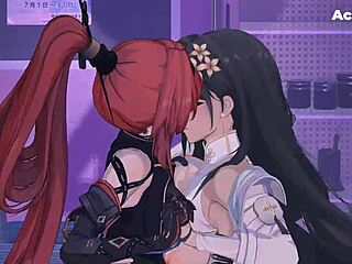 yinlin and baizhi in anime hentai encounter