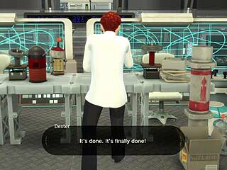 dexter uses x-ray glasses to see everyone naked - sims 4