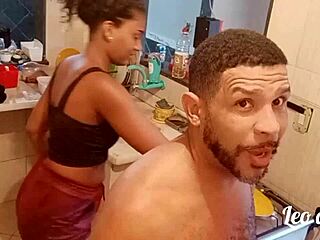 na cozinha onde começou toda a putaria com myllena rios, a ebony pornstar cum in lesbian holiday fun.