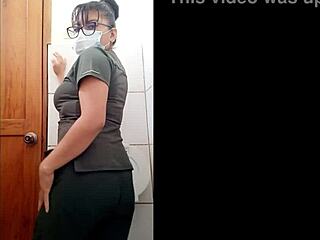 sexy latina patient teases boss in hospital interracial dance