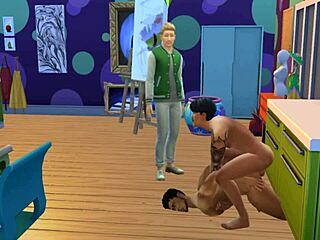 Owen Watches Jake Get Fucked By Professor In Sims 4!