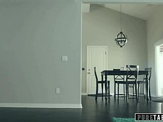 young 18+ housewife gets audited and submits to exam