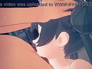 Ryuka Kisaki Gives Subtle Blowjob in Blue Archive Hentai