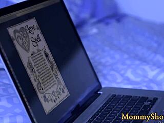 Busty Stepmom Scissoring Tight With Stunning Teen