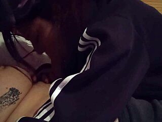 Wow! Found this slut sucking monster cock!