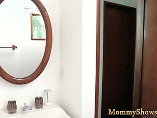 Busty Stepmom Scissoring Tight With Stunning Teen