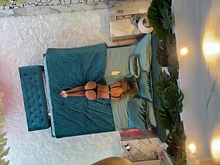 Monika Fox Posing Naked On The Bed