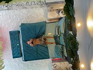 Monika Fox Posing Naked On The Bed