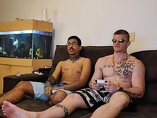 went to play video games with skatist23cm and ended up in gay fun