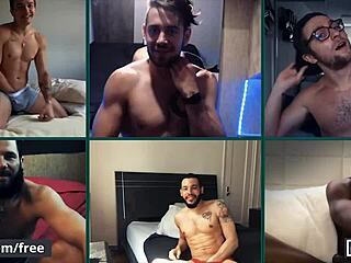 Six Men Fuck Holes With Dildos On Video Call!