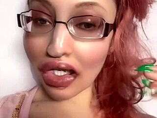 Goddess in glasses gives jerk off instructions for financial domination