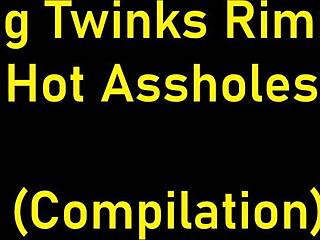 Young twinks rimming hot assholes in domination scene
