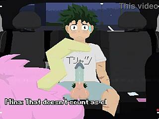 Mina Goes Wild in Car Sex With Shoestrang on Monster Cock!