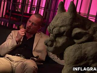 Does this european student whore get feet covered in cum