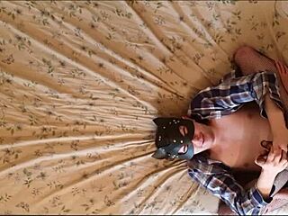 Anastasia Pegs Sissy Guys With Strapon