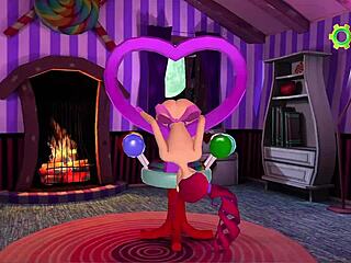 3dgspot animated game with big titties cutie in 3d cartoon