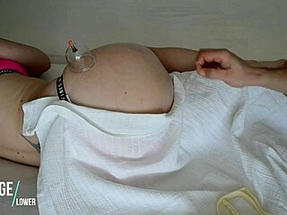 Vacuum Massage on Hot European Amateur Babe's Big Booty Ass