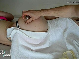 Vacuum Massage on Hot European Amateur Babe's Big Booty Ass